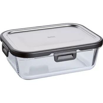 Dóza na potraviny SPRING TOOLS FUSION2+ – dóza na potraviny borosilikátové sklo/nerezová ocel 1,0 l 20,5 x 15,5 x 7 cm