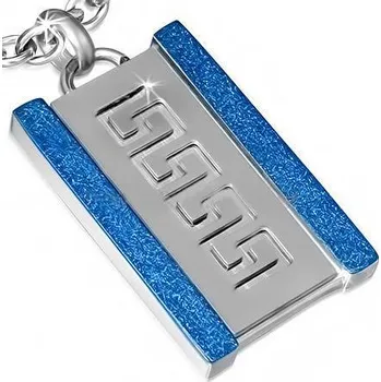 Přívěsek Přívěsek ocel destička barevná 22 (Šperky barevné z oceli)