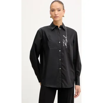 Dámská košile Košile Karl Lagerfeld A4W11014 černá 99X, vel. 34