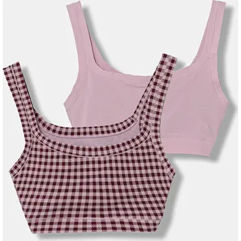 Podprsenka Dětská podprsenka United Colors of Benetton 2-pack růžová barva, 3SH70R008 3SH70R008.G.seasonal 30X, vel. 160