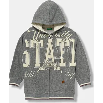 Chlapecká mikina Dětská mikina United Colors of Benetton 32N4C505B.G.seasonal šedá 90X, vel. 170