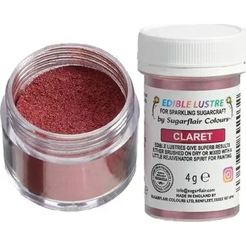 Čokoláda Sugarflair Edible Lustre Claret, 4g