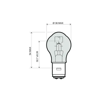 Autožárovka Lamp RMS 246510321 12V 45/40W BA20D - white (10pcs)