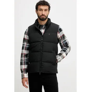 Dámská vesta Péřová vesta Tommy Hilfiger černá barva, zimní, MW0MW40607 99X, vel. XXL