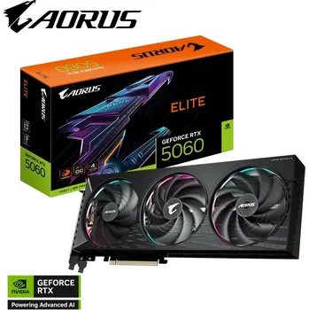 Grafická karta GIGABYTE VGA NVIDIA GeForce RTX 5060 AORUS ELITE 8G, 8G GDDR7, 3xDP, 1xHDMI GV-N5060AORUS E-8GD