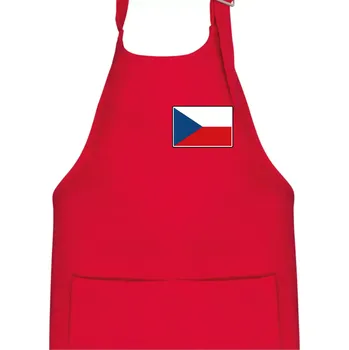 Kuchyňská zástěra Česká republika - Vlajka malá - Dětská zástěra na vaření - Univerzální velikost ( Červená )