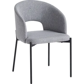 Jídelní židle, šedá/černá, LONKA