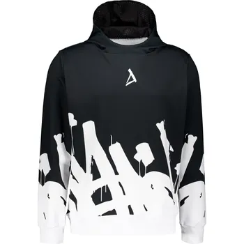 Pánské oblečení Pánská mikina premium ALTISPORT VOJ/ALM069MI01 ČERNOBÍLÁ XXXL