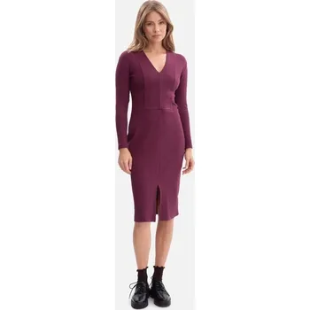 Dámské šaty Dámské šaty BEWEAR B307 PLUM L