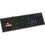 Mechanická klávesnice Savio STYX Outemu Peach Silent s hot‑swap a RGB