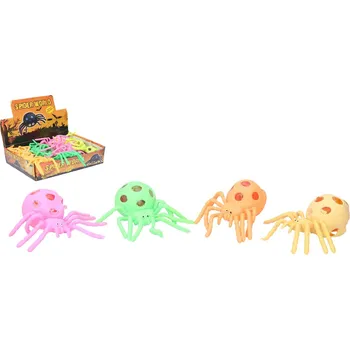 Figurka Teddies Pavouk mačkací antistresový sliz silikon 10cm Barvy: zelená