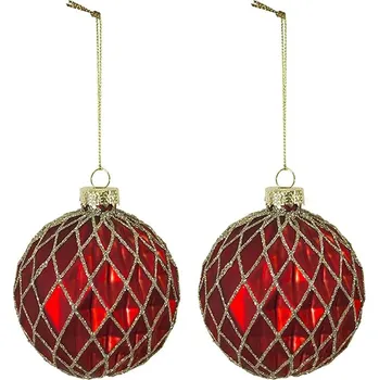 Vánoční dekorace Sada vánočních ozdob home & lifestyle 2-pack 112648 vícebarevná MLC