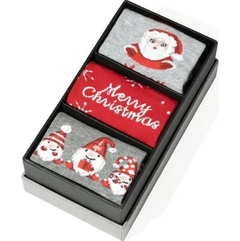 Dámské ponožky Sada dámských vánočních ponožek Art.195 ZD001, BOX 3 - PAK Velikost: 35/37