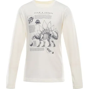 Chlapecké oblečení triko dětské dlouhé ALPINE PRO ECCO 2 z organické bavlny béžové