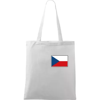 Česká republika - Vlajka malá - Taška bavlněná - 42 x 38 cm ( Bílá )