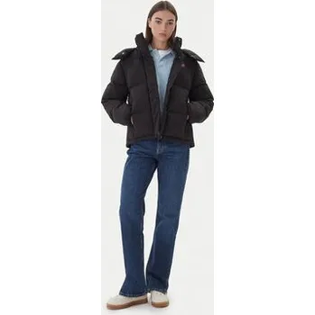 Dámská bunda Tommy Jeans Vatovaná bunda DW0DW21623 Černá Regular Fit XL