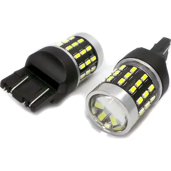 Autožárovka LED žárovka 7443 12-24V CANBUS 1800lm bílá s objektivem motoLEDy 645