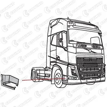 Blatník karosérie Blatník stupačky VOLVO-FH EURO 6 pravý 12- MTX EV05120101