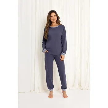 Pánské pyžamo DÁMSKÉ PYŽAMO 718 BIG J/25 tmavě modrá 2XL