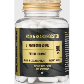 HAIROIN Hair & Beard Booster 2.0 vitamíny na podporu růstu vlasů a vousů 90 kapslí