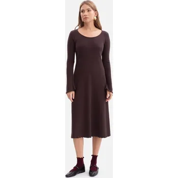 Dámské šaty Dámské šaty BEWEAR B308 DARK CHOCOLATE S
