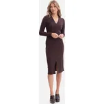 Dámské šaty BEWEAR B307 DARK CHOCOLATE S