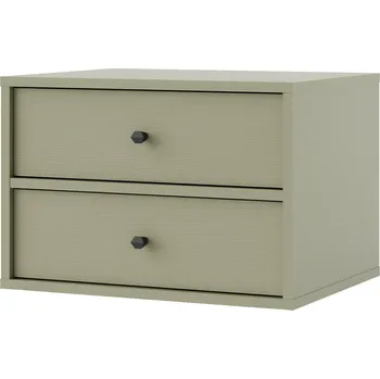 Noční stolek TOKYO 4 e | noční stolek 801 | 51,8 cm | eukalyptová/černá