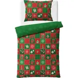 Vánoční bavlněné povlečení - Vánoční Patchwork