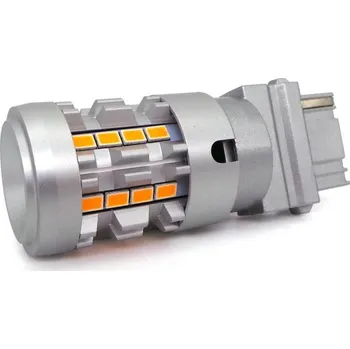Autožárovka lED žárovka 3156 P27W 12-24V bez závady oranžová motoLEDy 1120