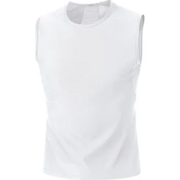 cyklistický dres GORE M Base Layer Sleeveless Shirt white L