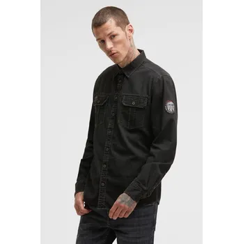 Pánská košile KOŠILE CG2509-5719-11 XXXL, Černá