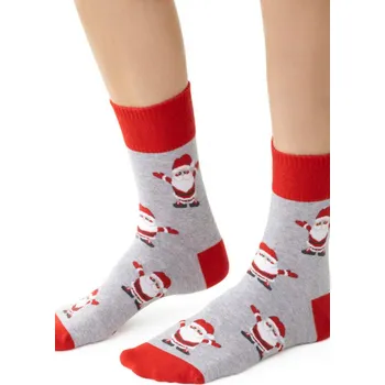 Pánské ponožky VÁNOČNÍ PONOŽKY PRO ŽENY 136 M.J.Šedá 35-37