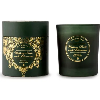 Svíčka VICTORIAN Sense Roundbox – vonná svíčka Waitery Pear & Blossoms hruška a květy do 30 hodin prům. 7,5 x 8,5 cm