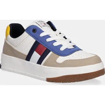 Chlapecká obuv Dětské tenisky Tommy Hilfiger béžová barva, T3X9-34096 T3X9.34096.35.41 08X, EUR 38