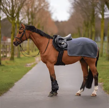 Deka pro koně BUSSE Deka bederní 3D AIR FL BUSSE, s fleecem, cinder grey Délka zad: 125 cm