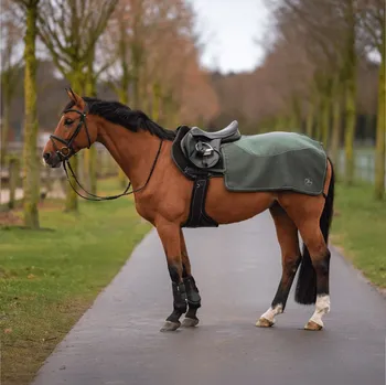 Deka pro koně BUSSE Deka bederní 3D AIR FL BUSSE, s fleecem, deep olive Délka zad: 145 cm