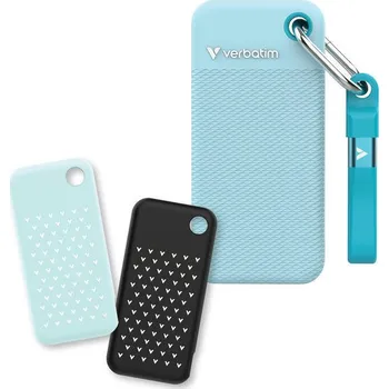 Externí pevný disk VERBATIM Pocket SSD 2TB, polární modrá + 2x obal 32325