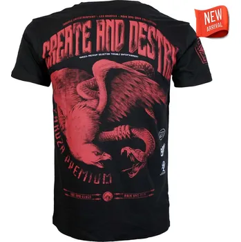 Yakuza Premium Selection Tričko Yakuza Premium 3905 - černé - Create and Destroy, Pain and Gain Los Angeles Velikost: 4XL