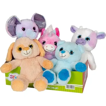 plyšák zvířátko s třpytivýma očima 23 cm