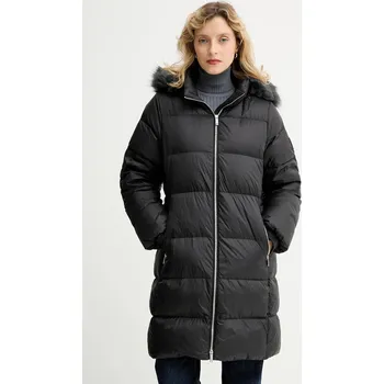 Péřová bunda Calvin Klein černá barva, zimní, LV044D545G 99X, vel. M