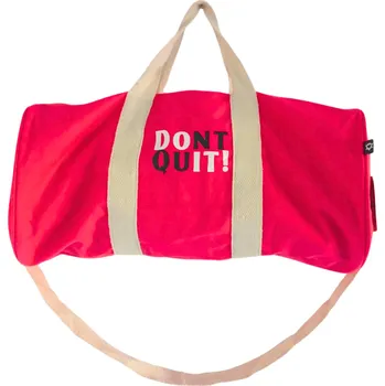 Sportovní taška – Třešňově růžová z bavlněného plátna, na jógu i na cesty