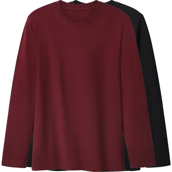 Pánské tričko esmara Men Pánské triko s dlouhými rukávy, 2 kusy (černá/červená, L (52/54))