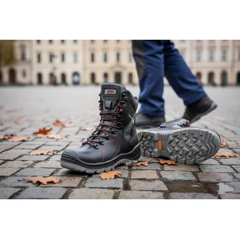 Pracovní obuv CERVA GROUP Obuv PANDA TOP CLASSIC STRALIS WINTER S3 Velikost 46 (UK-11) černá/šedá