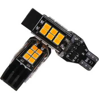Autožárovka LED T15 12V-24V 19W canbus oranžová velmi silná motoLEDy 724