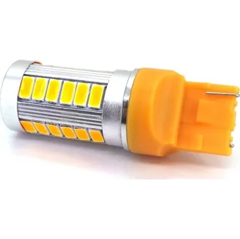 Autožárovka LED 7440 12V 17W CANBUS oranžová motoLEDy 405