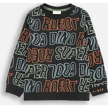 Chlapecká mikina Dětská mikina s bavlnou Coccodrillo černá barva, X-RAY VISION BOY KIDS ZC5143102XBK 99X, vel. 116