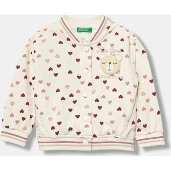 Chlapecká mikina Dětská mikina United Colors of Benetton béžová barva, vzorovaná, 3YCMG5040 3YCMG5040.P.seasonal 01X, vel. 82