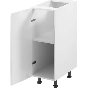 Kuchyňská skříňka ASPEN b | dolní skříňka D30 LEVÁ s policí | 30 cm | SOKL V CENĚ | bílá lesk