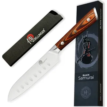 Kuchyňský nůž Nůž šéfkuchaře ko-Santoku 124 mm, Dellinger German Black Samurai