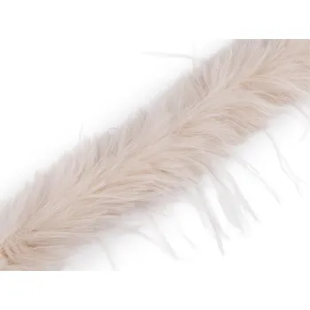 Všívací oděvní / dekorační kožešina s dlouhým chlupem šíře 6 cm, barva 1 béžová světlá